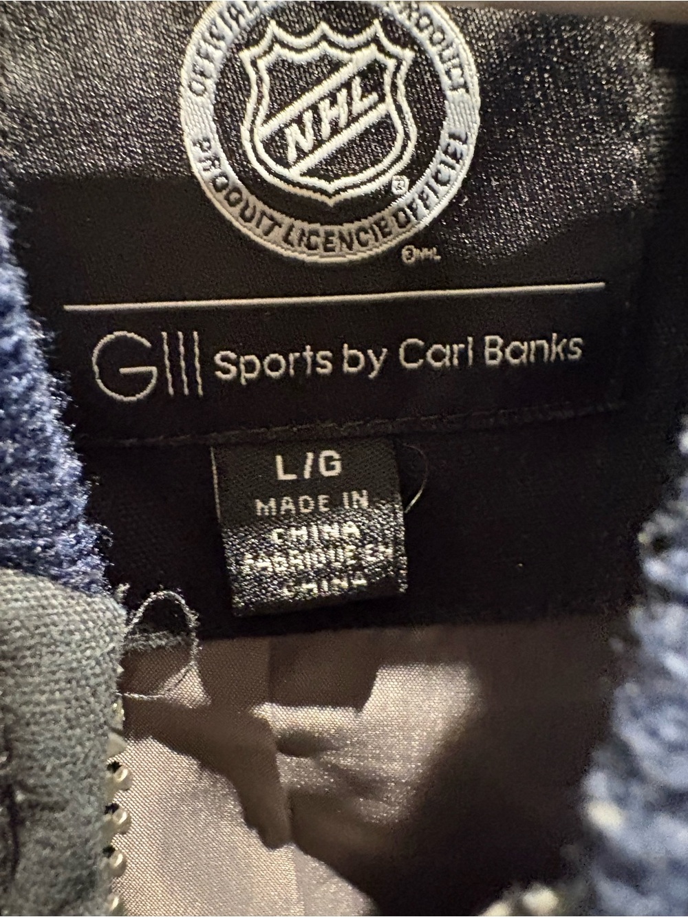NFL Black & Gray Maple Leafs Bomber Jacket - Picture 2 of 2